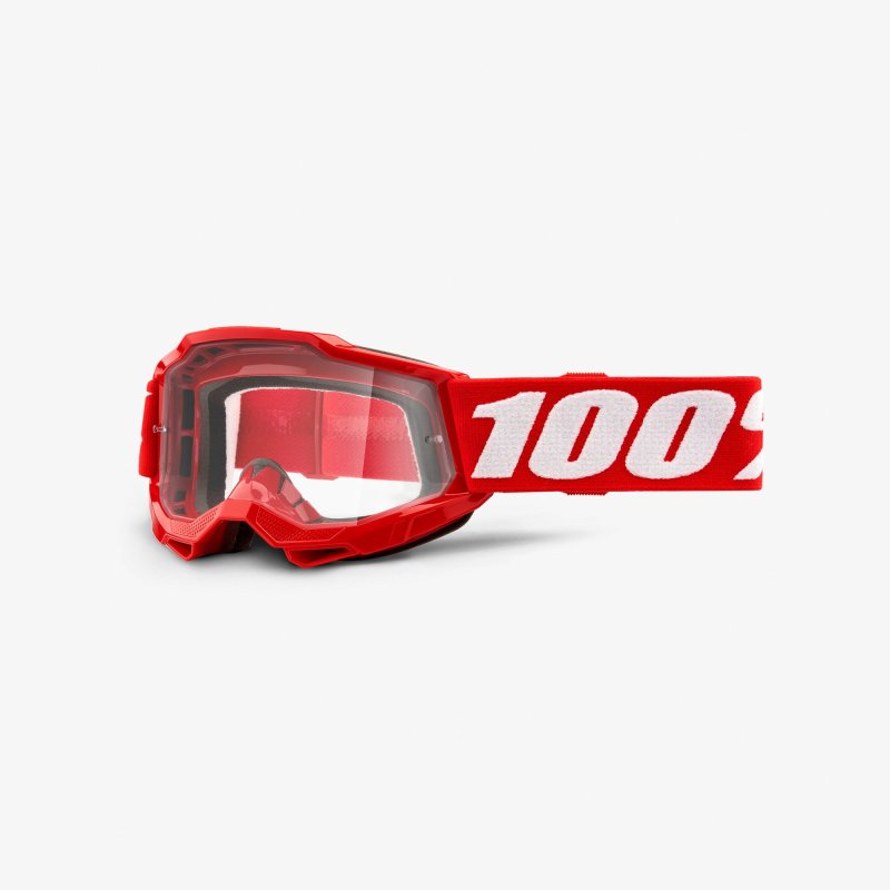 ΜΑΣΚΑ ΜΗΧΑΝΗΣ ENDURO MOTOCROSS 100% ACCURI 2 YOUTH RED - CLEAR LENS